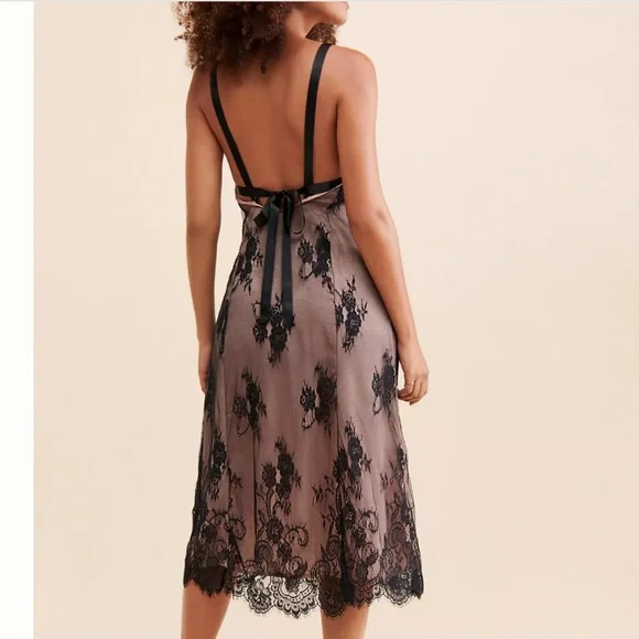 Anthropologie Floral Lace Midi Dress NEW - Picture 2 of 5